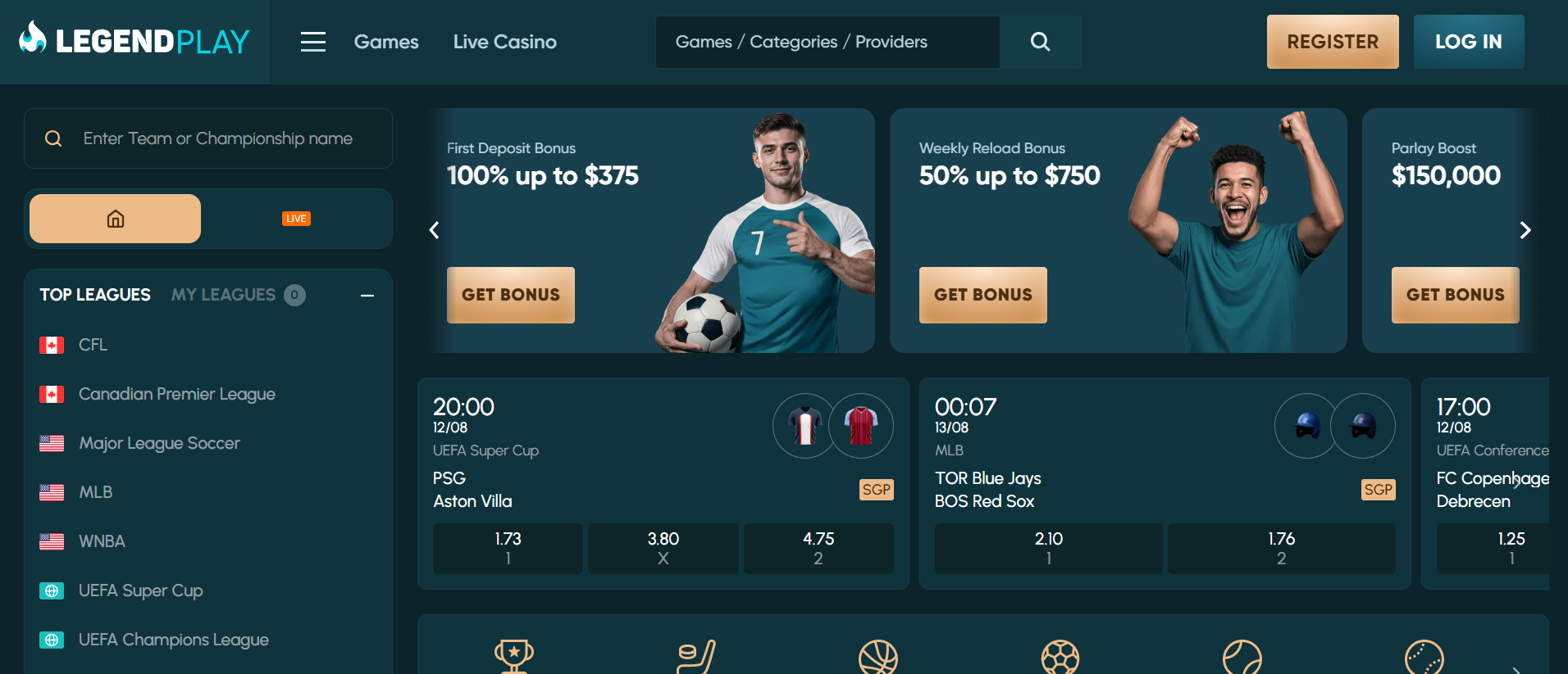 Legendplay zakłady online